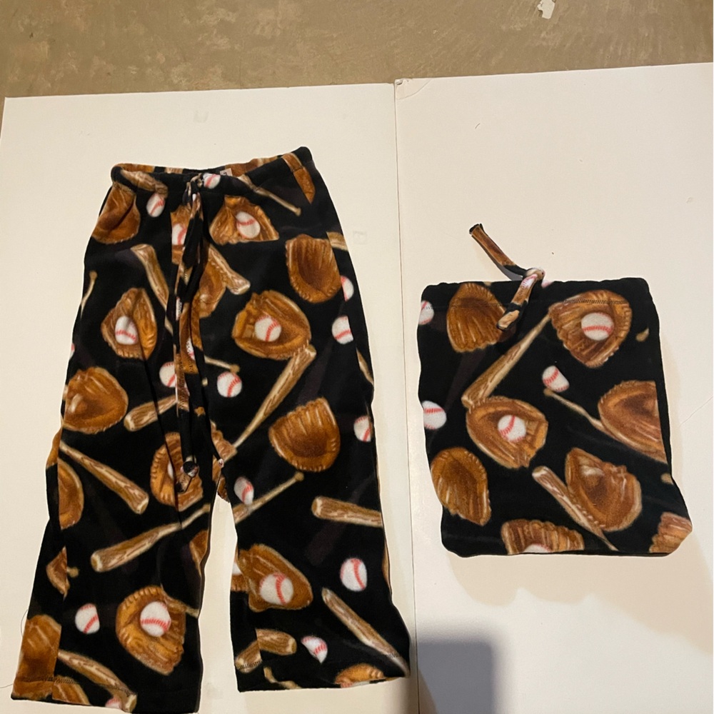 Baseball Themed  Pants and matching Gift Bag